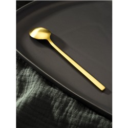 Ложка чайная Magistro «Оску стандарт», длина 14.5 см, нержавеющая сталь, золотистая