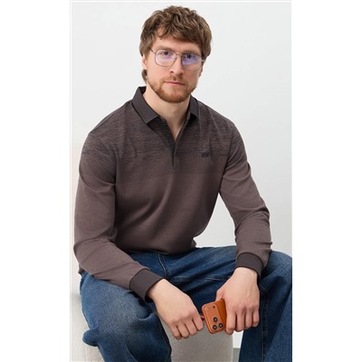 Поло F611-07-5858 brown