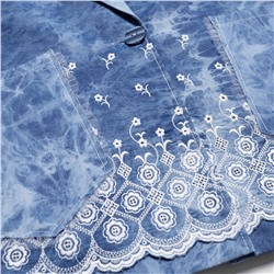 Жакет из джинсы с вышивкой, Игра по правилам шика