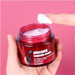 Jigott Крем для лица омолаживающий с экстрактом плаценты / Zenzia Placenta Ampoule Cream, 70 мл