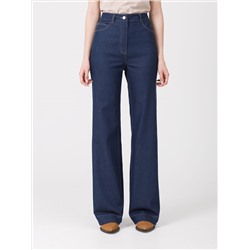 Джинсы прямые серо-синего цвета