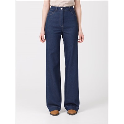 Джинсы прямые серо-синего цвета