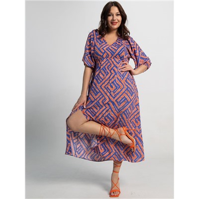 Платье Неповторимая (оранжевое) П15500-34М