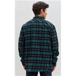 Рубашка F521-0460 green-blue
