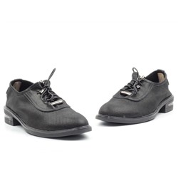 03-S49-T49 S19-121 Y1058 BLACK Полуботинки женские (натуральная кожа)