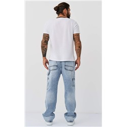 Джинсы муж. F611-0127 l.blue