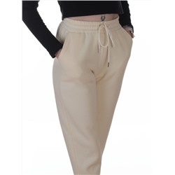 2226-K MILK Брюки спортивные утепленные женские (85% хлопок, 10% полиэстер, 5% спандекс)