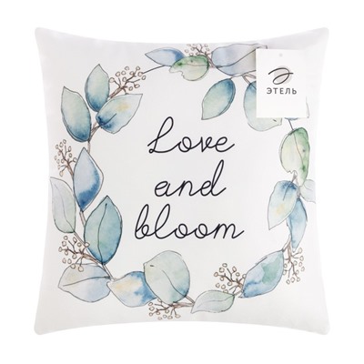 Подушка декоративная «Этель» Love and bloom, 40×40 см, велюр