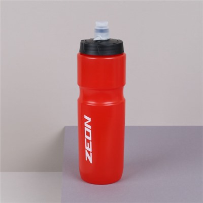 Бутылка для воды велосипедная ZEON WB226 гоночная, клапан кэмэлбак, пищевой hi-quality PP, 750ML цвет red/уп100