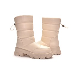 998 Fashion A2795-МП/Z Полусапожки женские молочн иск кожа, подклад иск мех