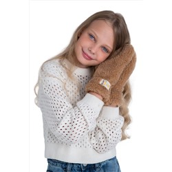 Варежки детские меховые кемел