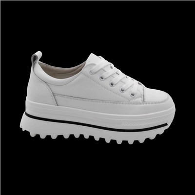 Кроссовки из натуральной кожи MS-S308 белые