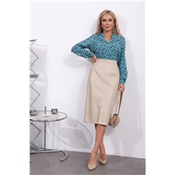 Юбка-карандаш из экокожи Шанти №4