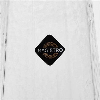 Бокалы для шампанского Magistro «Дарио», 180 мл, 7×27,5 см, стекло, прозрачные, набор 6 шт