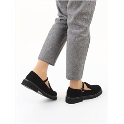 06-DLG05-3 BLACK Туфли женские (натуральная замша)