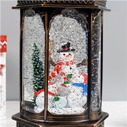 Светильник Новогодний светодиодный 13x11.5x29 см Снеговики / NG206-43 /уп 8/ музыкальный