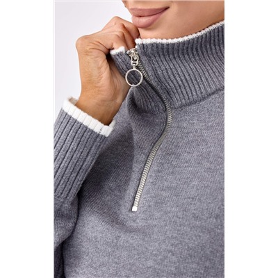 Джемпер FW-3519 grey melange