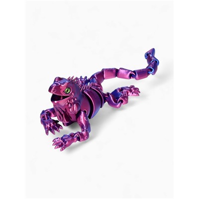 3Д - печатная игрушка «Игуана», подвижная, цвет МИКС