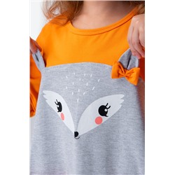 Хлопковое платье для девочки Happyfox