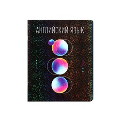 Тетрадь предметная, Calligrata TOP «Абстракция», 48 листов в клетку, Английский язык