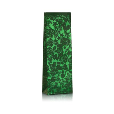 Пакет для чая 100 г подарочный, "Новый год", зелёный