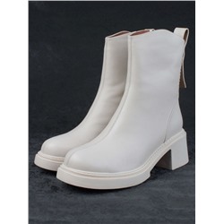 04-M3-L807 BEIGE Ботинки зимние женские (натуральная кожа, натуральный мех)