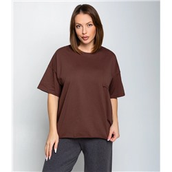 Футболка #КТ1612 (1), шоколадный
