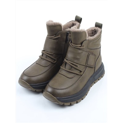 04-WB012-2M SWAMP Кроссовки зимние женские (натуральная кожа, 100% шерсть)