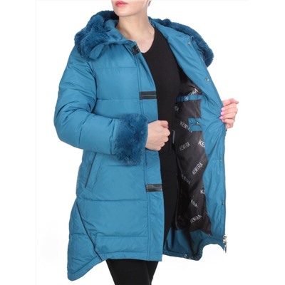 B15-888 GRAY/BLUE Куртка зимняя женская KEMIRA (200 гр. холлофайбера)