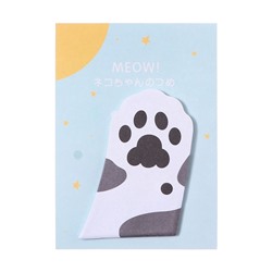 Блок для записей 45×75 мм, 30 листов, черно - белая лапка