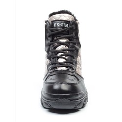 04-2221-4 BLACK Ботинки зимние женские (искусственные материалы)