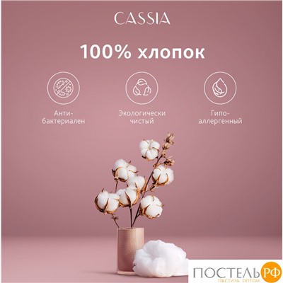CASSIA ЛЮКС Страйп Сатин сер К-т Наволочек 50x70-2, 2 пр., хл/сатин