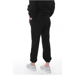 005 BLACK Костюм спортивный зимний женский (95% хлопок, 5% полиэстер)