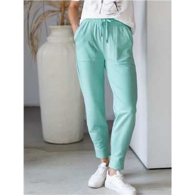 Брюки из тонкого премиального футера с эластаном