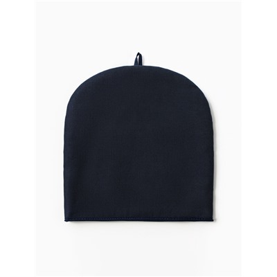 Грелка на чайник «Этель» Home collection, 28×28 см, 100% лён, тёмно-синяя