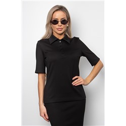 Блуза трикотажная чёрного цвета Вербена №3