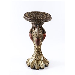 Колонна декоративная «Павлины», 64×34×34 см, под бронзу с золотом