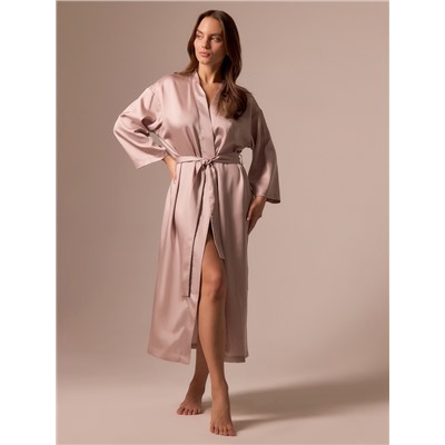 Халат домашний женский SL Tensel Home, пудровый