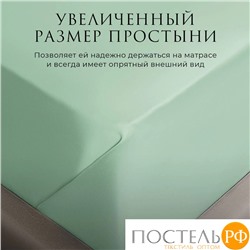 Estia ОРНЕЛЛА ментол КПБ 200х210-1/240х260-1/50х70-2/70х70-2, 6 пр., тенсель