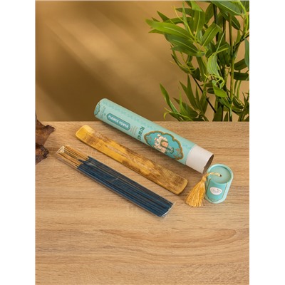 Благовония в тубусе «Сила цветов», 30 штук с деревянной подставкой