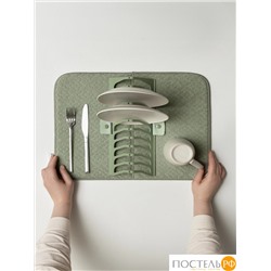 DOME ОДЕНС сер. Коврик с подставкой для посуды 35,5х46 см, 1 пр.