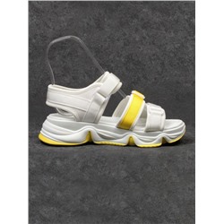 08-PED76-4 WHITE Босоножки (текстиль, стелька натуральная кожа)