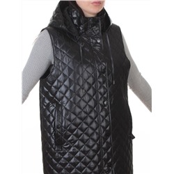 802 BLACK Жилет утепленный женский (50 гр. синтепон)