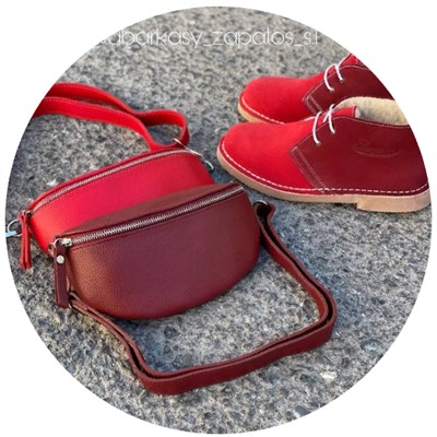 ZAPATOS · 2712 FUEGO-GRANATE+Pelle • Cinturon — ЦВЕТ СУМКИ НА ВЫБОР - АКЦИЯ