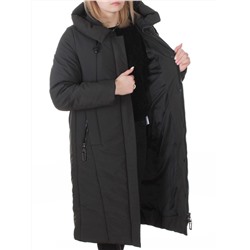 M-9098 DK. GREEN Пальто зимнее женское (верблюжья шерсть, 120 гр. холлофайбер)