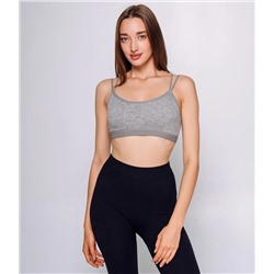 Топ #КТ1937 (1), серый меланж