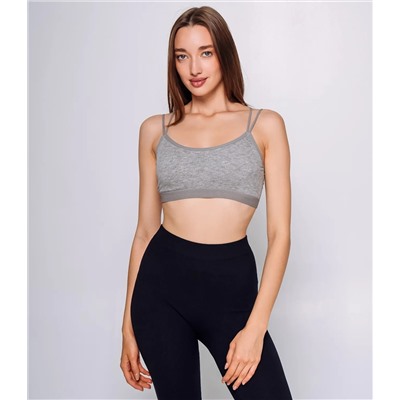 Топ #КТ1937 (1), серый меланж