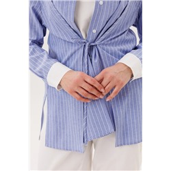 Костюм брючный 5052 голубой