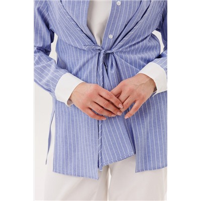 Костюм брючный 5052 голубой