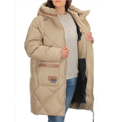 9782 BEIGE Куртка зимняя женская (200 гр. холлофайбера)